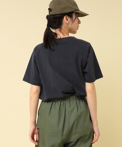 RNA-N(アールエヌエーエヌ)の「M2437 ユーズドライクTシャツ(Tシャツ/カットソー・レディース・スミクロ/グレー/キナリ・FREE)」の13枚目の写真