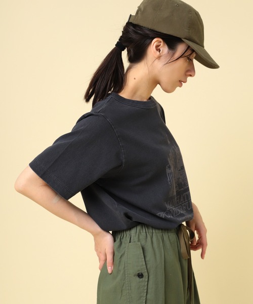 RNA-N(アールエヌエーエヌ)の「M2437 ユーズドライクTシャツ(Tシャツ/カットソー・レディース・スミクロ/グレー/キナリ・FREE)」の14枚目の写真