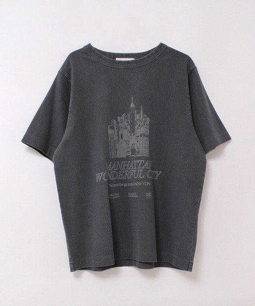 RNA-N(アールエヌエーエヌ)の「M2437 ユーズドライクTシャツ(Tシャツ/カットソー・レディース・スミクロ/グレー/キナリ・FREE)」の12枚目の写真