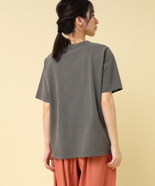 RNA-N(アールエヌエーエヌ)の「M2437 ユーズドライクTシャツ(Tシャツ/カットソー・レディース・スミクロ/グレー/キナリ・FREE)」の9枚目の写真