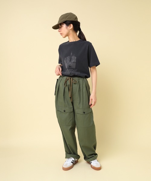RNA-N(アールエヌエーエヌ)の「M2437 ユーズドライクTシャツ(Tシャツ/カットソー・レディース・スミクロ/グレー/キナリ・FREE)」の7枚目の写真