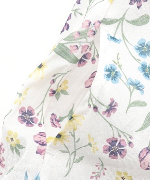 セール】【リンク】ラメストライプ/花柄ワンピース(キッズ