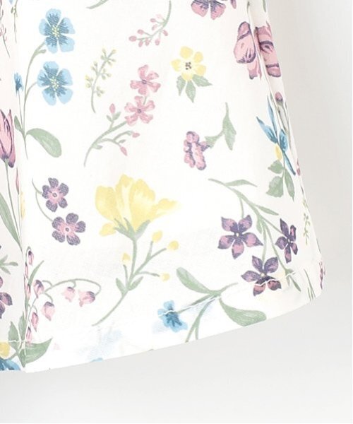 petit main（プティマイン）の「【リンク】ラメストライプ/花柄ワンピース(キッズ)（ワンピース・キッズ・カラフル/オフホワイト・100cm/90cm/130cm/110cm/120cm/80ｃｍ）」の16枚目の写真