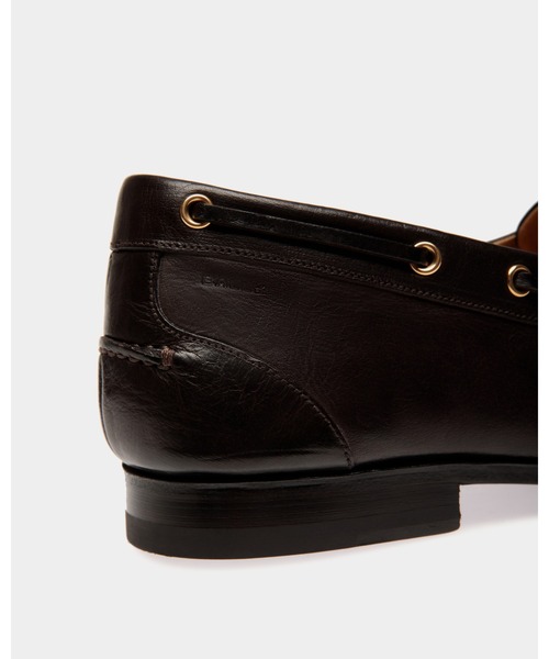BALLY（バリー）の「PATHY（モカシン/デッキシューズ・メンズ・ブラウン・5/5.5/6/7/7.5/8/9）」の2枚目の写真