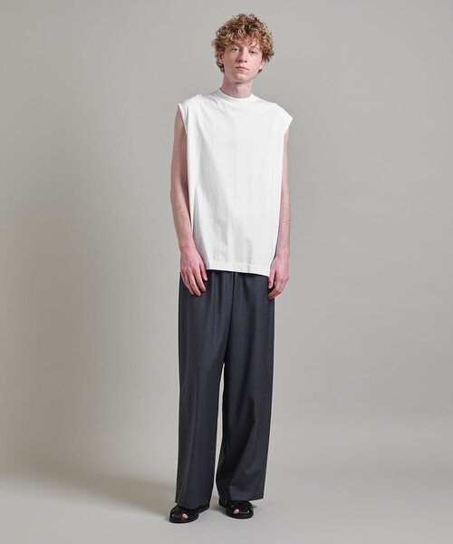 ファッションシーンで話題のこれから流行るブランド12選 LOEFF＞スビンコットン ノースリーブ MEN'S（Tシャツ Tシャツ トップス