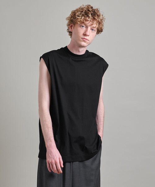 LOEFF（ロエフ）の「＜LOEFF＞スビンコットン ノースリーブ Tシャツ MEN’S（Tシャツ/カットソー・メンズ・ホワイト/オレンジ/ブラック・1/2）」の7枚目の写真