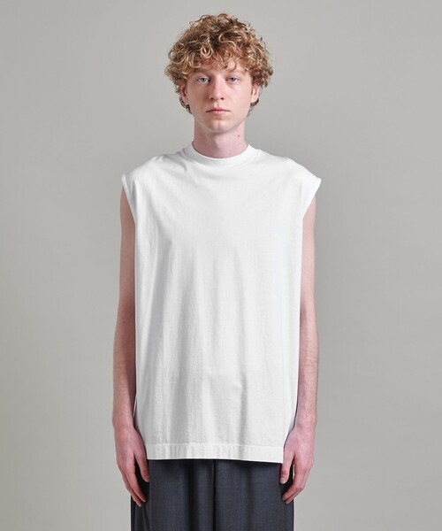 LOEFF（ロエフ）の「＜LOEFF＞スビンコットン ノースリーブ Tシャツ MEN’S（Tシャツ/カットソー・メンズ・ホワイト/オレンジ/ブラック・1/2）」の13枚目の写真