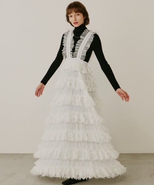 フェザーチュールジャンパースカート（ワンピース）｜PERNA（ペルナ