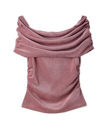 CELFORD | オフショルチュールベロアトップス(Tシャツ/カットソー)