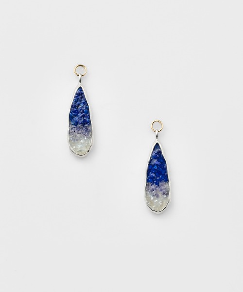 シルバー／K10マルチストーンピアスチャーム（チャーム）｜agete