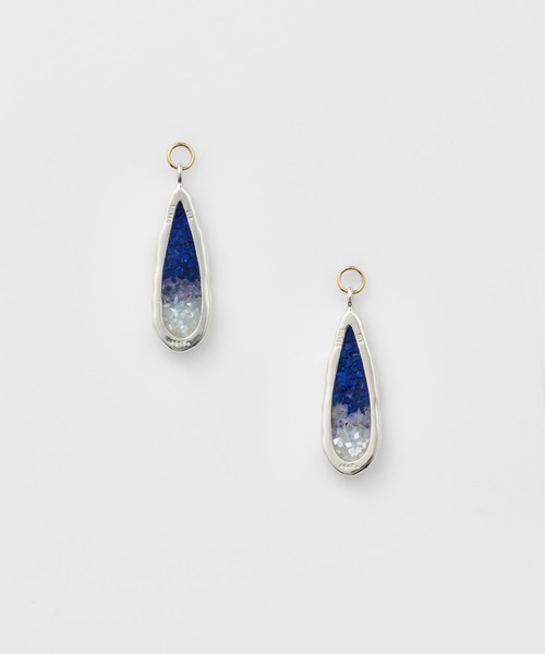 シルバー／K10マルチストーンピアスチャーム（チャーム）｜agete