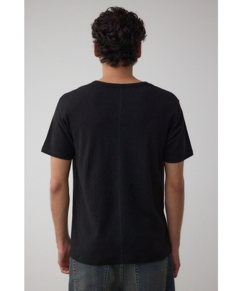 AZUL by moussy（アズールバイマウジー）の「タックフライスVネックTシャツ（Tシャツ/カットソー・メンズ・ホワイト/ブラック/杢グレー・SMALL/MEDIUM/LARGE/X-LARGE）」の18枚目の写真