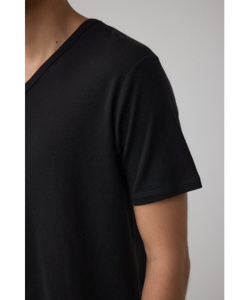 AZUL by moussy（アズールバイマウジー）の「タックフライスVネックTシャツ（Tシャツ/カットソー・メンズ・ホワイト/ブラック/杢グレー・SMALL/MEDIUM/LARGE/X-LARGE）」の20枚目の写真