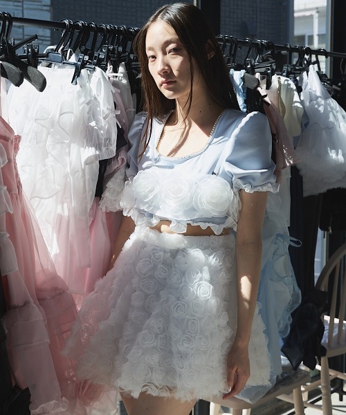 PAIN(ペイン)の「パールテープポンチトップス(Tシャツ/カットソー・レディース・ホワイト/ブラック/ブルー・FREE)」の4枚目の写真