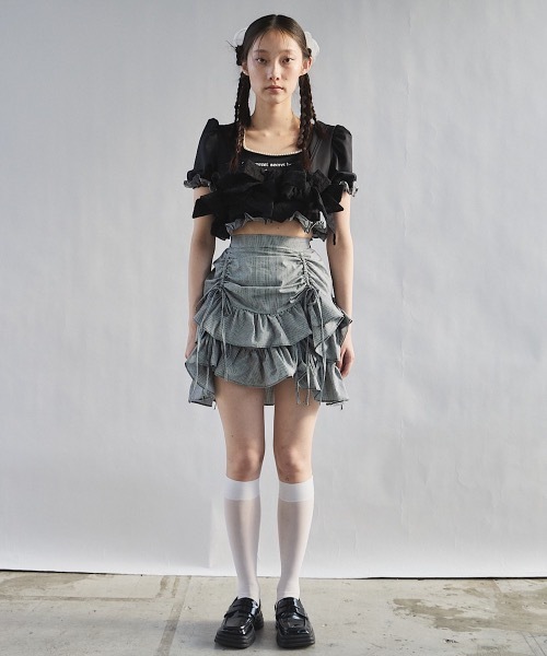 PAIN(ペイン)の「パールテープポンチトップス(Tシャツ/カットソー・レディース・ホワイト/ブラック/ブルー・FREE)」の9枚目の写真