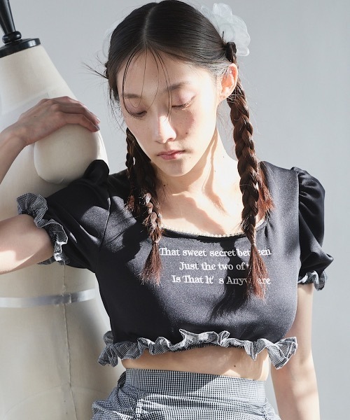 PAIN(ペイン)の「パールテープポンチトップス(Tシャツ/カットソー・レディース・ホワイト/ブラック/ブルー・FREE)」の20枚目の写真