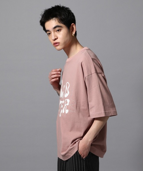 ajouter flow(アジューテフロー)の「【ajouter flow】space logo T-shirt(Tシャツ/カットソー・メンズ・ブラック/ピンク・MEDIUM/LARGE)」の10枚目の写真