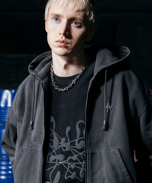 ajouter flow(アジューテフロー)の「【ajouter flow】space logo T-shirt(Tシャツ/カットソー・メンズ・ブラック/ピンク・MEDIUM/LARGE)」の21枚目の写真