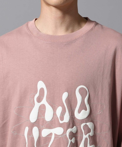 ajouter flow(アジューテフロー)の「【ajouter flow】space logo T-shirt(Tシャツ/カットソー・メンズ・ブラック/ピンク・MEDIUM/LARGE)」の15枚目の写真