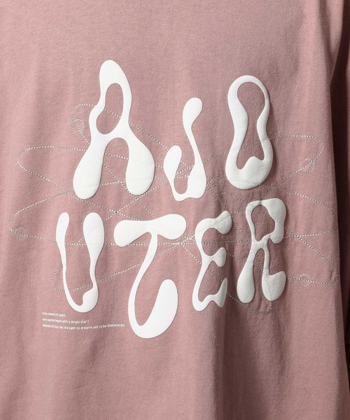 ajouter flow(アジューテフロー)の「【ajouter flow】space logo T-shirt(Tシャツ/カットソー・メンズ・ブラック/ピンク・MEDIUM/LARGE)」の18枚目の写真