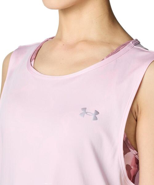 UNDER ARMOUR（アンダーアーマー）の「UAトレーニング ブラ タンク（トレーニング/レディース）（タンクトップ・レディース・ピンク・L/XL/M/S）」の4枚目の写真