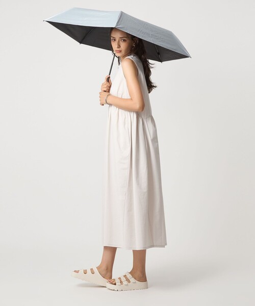 green label relaxing（グリーンレーベルリラクシング）の「＜U-DAY＞ ALL WHATER 折りたたみ傘 / 晴雨兼用 / レイン（折りたたみ傘・レディース・ライラック/ライトグレー/オフホワイト/シルバー・FREE）」の13枚目の写真