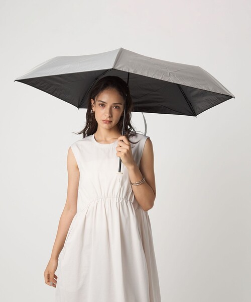 green label relaxing（グリーンレーベルリラクシング）の「＜U-DAY＞ ALL WHATER 折りたたみ傘 / 晴雨兼用 / レイン（折りたたみ傘・レディース・ライラック/ライトグレー/オフホワイト/シルバー・FREE）」の14枚目の写真