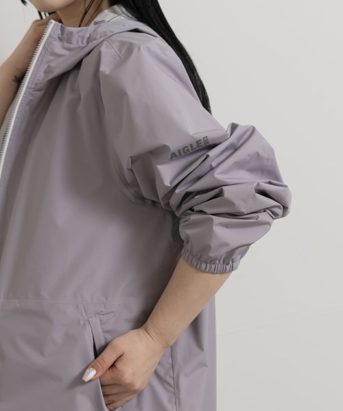 AIGLE（エーグル）の「AIGLE　透湿防水 レインパック フーデッドコート（その他アウター・レディース・ライトピンク/ブルー/レッド/カーキ/ブラック・MEDIUM/LARGE）」の7枚目の写真