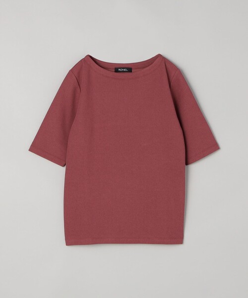 RONEL(ロネル)の「ボートネックジャージープルオーバー(Tシャツ/カットソー・レディース・ブラック/オリーブ/ホワイト/ライトグレー/ワイン・FREE)」の18枚目の写真