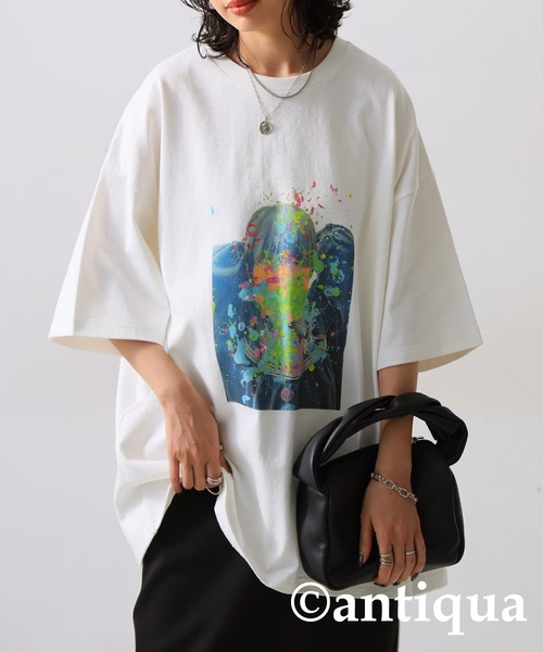 AALTO Tシャツ・カットソー レディース アールト 中古　古着 レディース 古着 70s Peaches Records & Tapes レコード