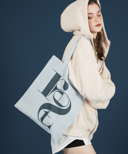 Mili affinity（ミリアフィニティー）の「配色ビッグロゴトートバッグ（トートバッグ・レディース・ピンク/ブラウン/ベージュ/ブルー・FREE）」の3枚目の写真