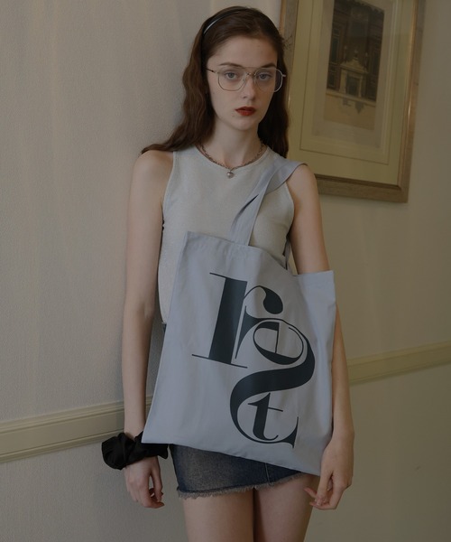 MILINBABY セール】配色ビッグロゴトートバッグ（トートバッグ）｜Mili affinity