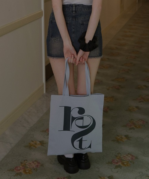 Mili affinity（ミリアフィニティー）の「配色ビッグロゴトートバッグ（トートバッグ・レディース・ピンク/ブラウン/ベージュ/ブルー・FREE）」の12枚目の写真