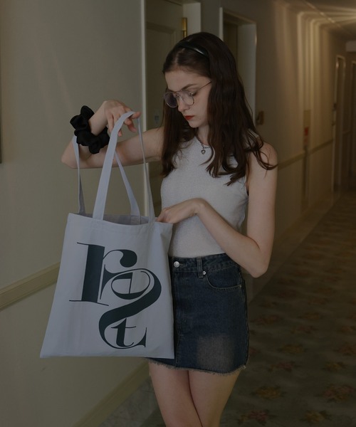 Mili affinity（ミリアフィニティー）の「配色ビッグロゴトートバッグ（トートバッグ・レディース・ピンク/ブラウン/ベージュ/ブルー・FREE）」の13枚目の写真