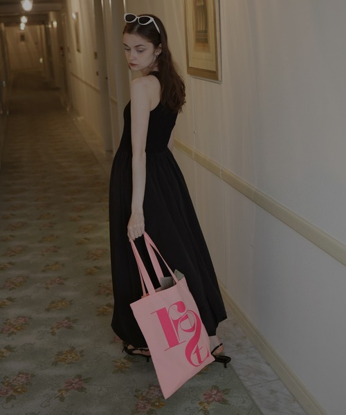 Mili affinity（ミリアフィニティー）の「配色ビッグロゴトートバッグ（トートバッグ・レディース・ピンク/ブラウン/ベージュ/ブルー・FREE）」の18枚目の写真