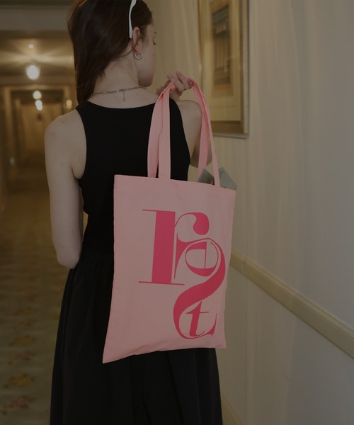 Mili affinity（ミリアフィニティー）の「配色ビッグロゴトートバッグ（トートバッグ・レディース・ピンク/ブラウン/ベージュ/ブルー・FREE）」の19枚目の写真