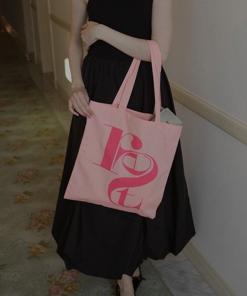 Mili affinity（ミリアフィニティー）の「配色ビッグロゴトートバッグ（トートバッグ・レディース・ピンク/ブラウン/ベージュ/ブルー・FREE）」の20枚目の写真