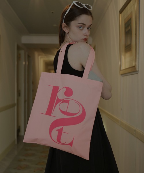 Mili affinity（ミリアフィニティー）の「配色ビッグロゴトートバッグ（トートバッグ・レディース・ピンク/ブラウン/ベージュ/ブルー・FREE）」の21枚目の写真