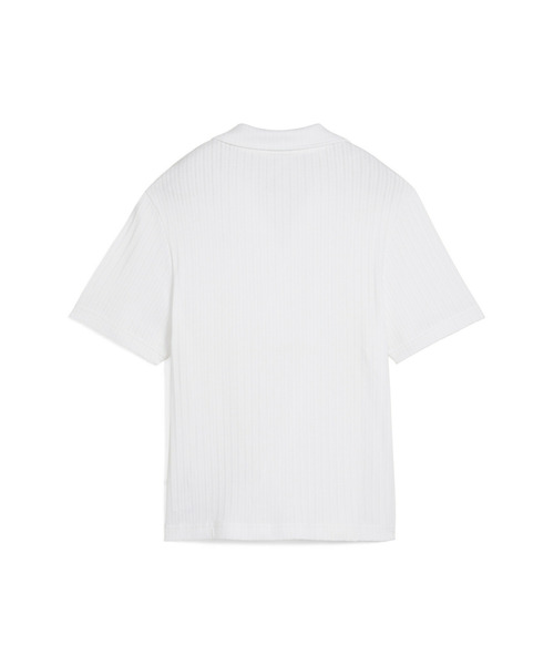 PUMA(プーマ)の「PUMA プーマ ウィメンズ ワードローブ ESS リブ ポインテール 半袖 シャツ(Tシャツ/カットソー・レディース・ホワイト/パープル・X-LARGE/SMALL/MEDIUM/LARGE/X-SMALL)」の3枚目の写真