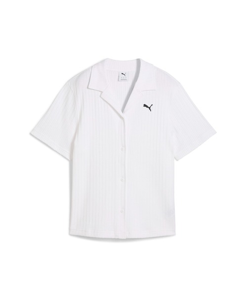 PUMA(プーマ)の「PUMA プーマ ウィメンズ ワードローブ ESS リブ ポインテール 半袖 シャツ(Tシャツ/カットソー・レディース・ホワイト/パープル・X-LARGE/SMALL/MEDIUM/LARGE/X-SMALL)」の18枚目の写真