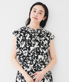 ブランド古着】鈴蘭 スズランフラワーデザイン総柄ニットセーター