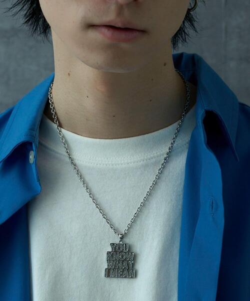 WEGO(ウィゴー)の「WEGO/ラメストーンモチーフネックレス(ネックレス・メンズ・その他2/その他1・FREE)」の2枚目の写真