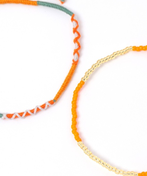 studio CLIP（スタディオクリップ）の「2セットビーズブレスレット（ブレスレット・レディース・ブルー/オレンジ/ブラウン・FREE）」の7枚目の写真
