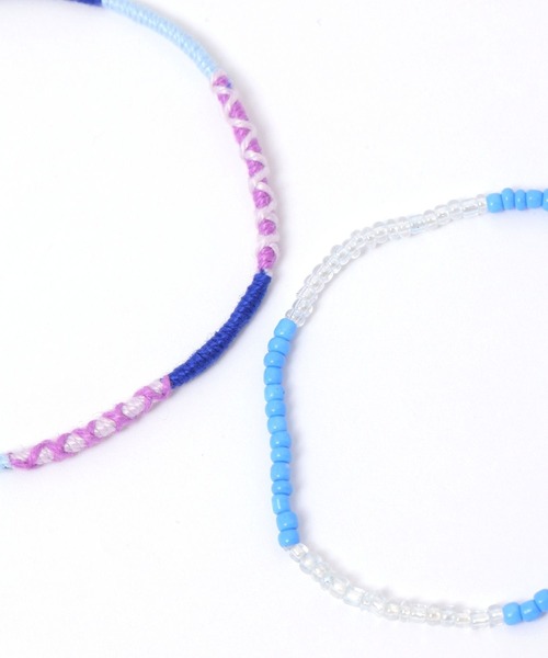 studio CLIP（スタディオクリップ）の「2セットビーズブレスレット（ブレスレット・レディース・ブルー/オレンジ/ブラウン・FREE）」の5枚目の写真