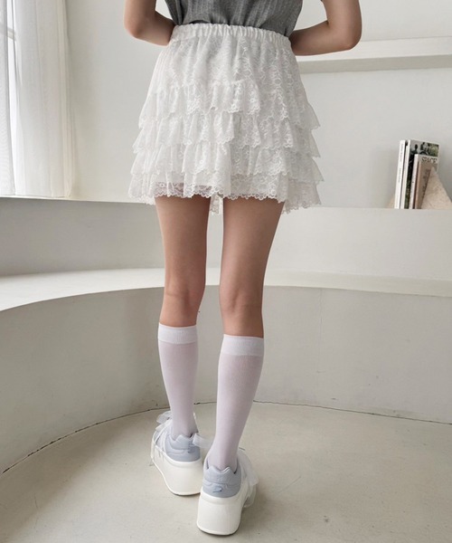 one after another NICE CLAUP(ワンアフターアナザーナイスクラップ)の「【新色追加】プラットフォームリボンカスタムスニーカー(スニーカー・レディース・ホワイト/ネイビー/サックスブルー・S/M/L)」の19枚目の写真