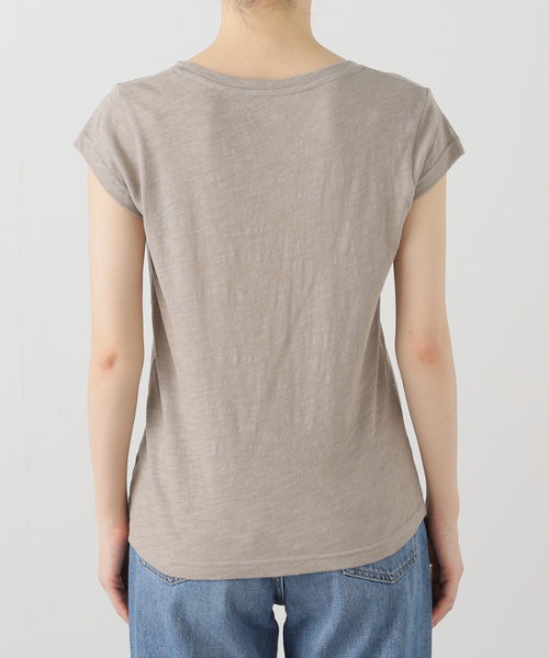 セール】キャップスリーブUネックT（Tシャツ/カットソー