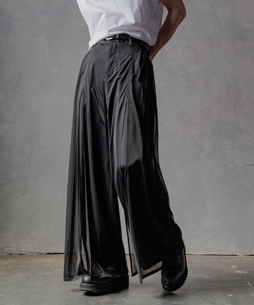 HARE(ハレ)の「【SET UP対応】シアーレイヤードパンツ(HARE)(その他パンツ・メンズ・ブラック系その他/ブラック/パープル系その他・MEDIUM/SMALL)」の21枚目の写真