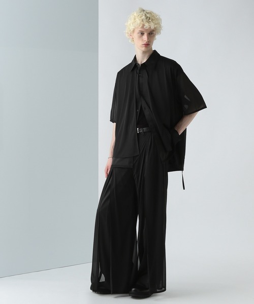 HARE(ハレ)の「【SET UP対応】シアーレイヤードパンツ(HARE)(その他パンツ・メンズ・ブラック系その他/ブラック/パープル系その他・MEDIUM/SMALL)」の5枚目の写真