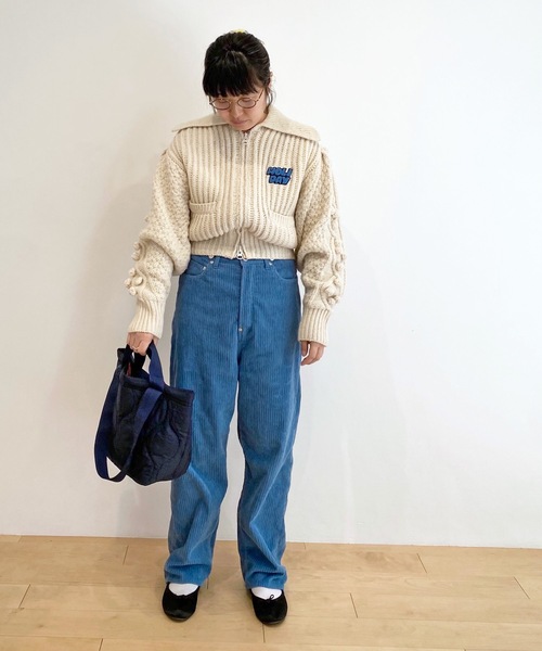 HOLIDAY（ホリデイ）の「MILITARY QUILTING BAG ミリタリーキルティングバッグ（トートバッグ・レディース・カーキ/ネイビー・ONE SIZE）」の5枚目の写真