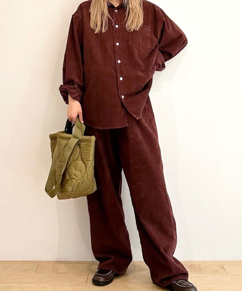 HOLIDAY（ホリデイ）の「MILITARY QUILTING BAG ミリタリーキルティングバッグ（トートバッグ・レディース・カーキ/ネイビー・ONE SIZE）」の4枚目の写真